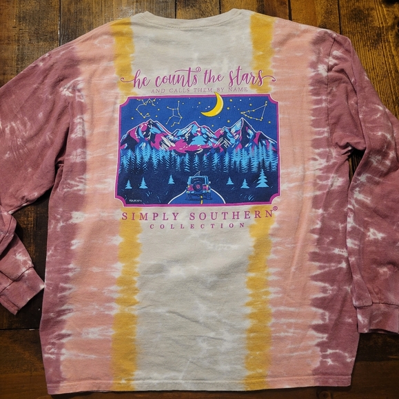 Simply Southern Bible Verse Mountain Jeep Long Sleeve Tee - XL - Picture 10 of 11